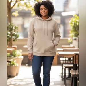 NWT San Francisco Unisex Cream Color Hoodie - Size Medium